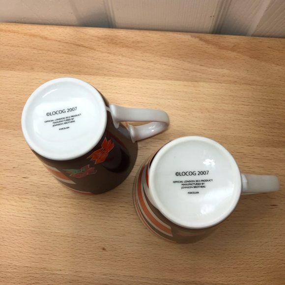 Set Of 2 Vintage London 2012 Olympics Porcelain Mug By Johnson Brothers England - Picture 7 of 9